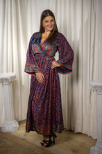 Load image into Gallery viewer, Bohemian Peacock Anarkali Dress