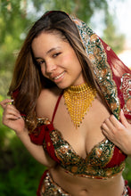 Load image into Gallery viewer, Midnight maroon fairy set