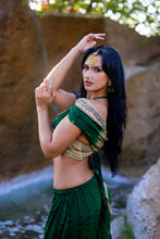 Load image into Gallery viewer, Emerald Gold Sharara Pants Set