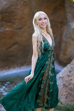 Load image into Gallery viewer, Emerald Divine Magic Dress