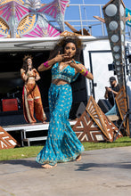 Load image into Gallery viewer, Blue Lotus Sharara Pants Set