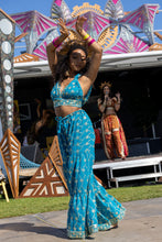 Load image into Gallery viewer, Blue Lotus Sharara Pants Set