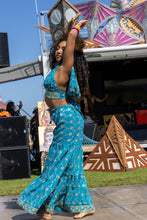 Load image into Gallery viewer, Blue Lotus Sharara Pants Set