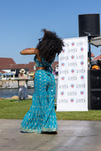 Load image into Gallery viewer, Blue Lotus Sharara Pants Set