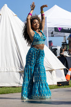Load image into Gallery viewer, Blue Lotus Sharara Pants Set