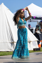 Load image into Gallery viewer, Blue Lotus Sharara Pants Set