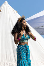 Load image into Gallery viewer, Blue Lotus Sharara Pants Set