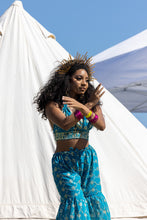 Load image into Gallery viewer, Blue Lotus Sharara Pants Set