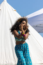 Load image into Gallery viewer, Blue Lotus Sharara Pants Set