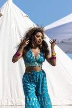 Load image into Gallery viewer, Blue Lotus Sharara Pants Set