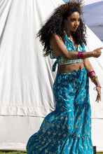 Load image into Gallery viewer, Blue Lotus Sharara Pants Set