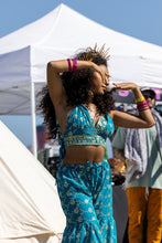 Load image into Gallery viewer, Blue Lotus Sharara Pants Set