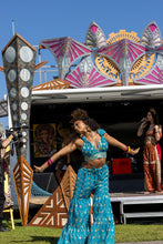 Load image into Gallery viewer, Blue Lotus Sharara Pants Set