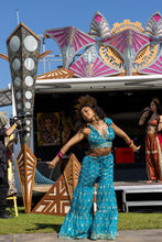 Load image into Gallery viewer, Blue Lotus Sharara Pants Set