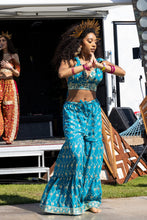 Load image into Gallery viewer, Blue Lotus Sharara Pants Set