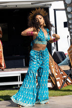 Load image into Gallery viewer, Blue Lotus Sharara Pants Set