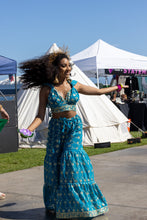Load image into Gallery viewer, Blue Lotus Sharara Pants Set