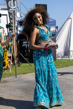 Load image into Gallery viewer, Blue Lotus Sharara Pants Set