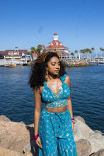 Load image into Gallery viewer, Blue Lotus Sharara Pants Set