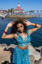 Load image into Gallery viewer, Blue Lotus Sharara Pants Set