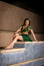 Load image into Gallery viewer, Emerald Dragon Micro Mini Skirt Set