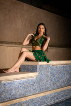 Load image into Gallery viewer, Emerald Dragon Micro Mini Skirt Set