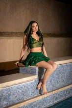 Load image into Gallery viewer, Emerald Dragon Micro Mini Skirt Set