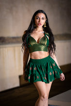 Load image into Gallery viewer, Emerald Dragon Micro Mini Skirt Set