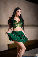 Load image into Gallery viewer, Emerald Dragon Micro Mini Skirt Set