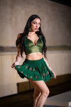Load image into Gallery viewer, Emerald Dragon Micro Mini Skirt Set