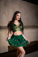 Load image into Gallery viewer, Emerald Dragon Micro Mini Skirt Set