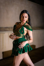Load image into Gallery viewer, Emerald Dragon Micro Mini Skirt Set