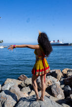 Load image into Gallery viewer, Rainbow Jungle micro mini skirt set (without bottom skirt sequins- top is same)