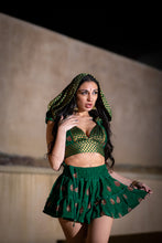 Load image into Gallery viewer, Emerald Dragon Micro Mini Skirt Set