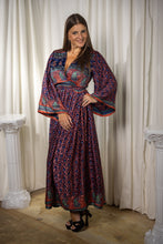 Load image into Gallery viewer, Bohemian Peacock Anarkali Dress