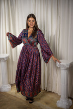 Load image into Gallery viewer, Bohemian Peacock Anarkali Dress