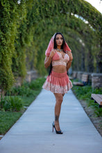 Load image into Gallery viewer, Peach Princess Mini Skirt Set