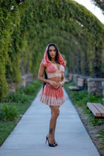 Load image into Gallery viewer, Peach Princess Mini Skirt Set