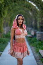 Load image into Gallery viewer, Peach Princess Mini Skirt Set