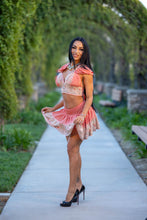 Load image into Gallery viewer, Peach Princess Mini Skirt Set