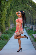 Load image into Gallery viewer, Peach Princess Mini Skirt Set