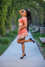 Load image into Gallery viewer, Peach Princess Mini Skirt Set