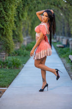 Load image into Gallery viewer, Peach Princess Mini Skirt Set