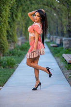 Load image into Gallery viewer, Peach Princess Mini Skirt Set