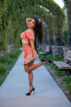 Load image into Gallery viewer, Peach Princess Mini Skirt Set