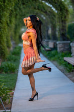 Load image into Gallery viewer, Peach Princess Mini Skirt Set