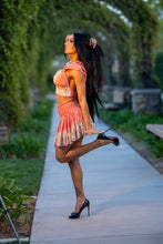 Load image into Gallery viewer, Peach Princess Mini Skirt Set