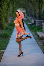 Load image into Gallery viewer, Peach Princess Mini Skirt Set