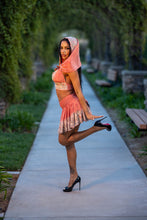 Load image into Gallery viewer, Peach Princess Mini Skirt Set