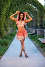 Load image into Gallery viewer, Peach Princess Mini Skirt Set
